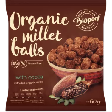 Bio extrudált kölesgolyó kakaós 60 g