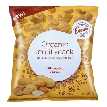 Bio extrudált lencse, földimogyoróval 60 g