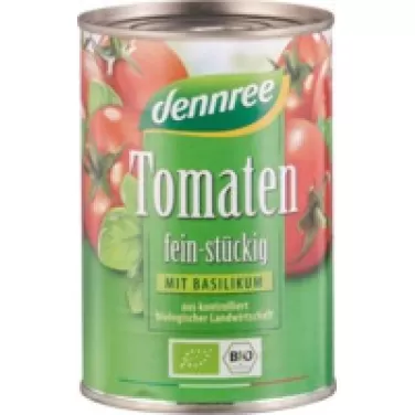 Bio paradicsomkocka bazsalikomos 400 g