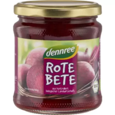 Dennree bio szeletelt cékla üveges 330 g