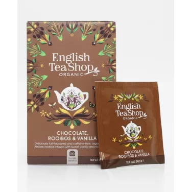 Bio csokoládé rooibos&vanília tea 20x1,5g 30 g