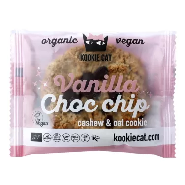 Cat bio vegán kesudiós zabkeksz vanília-csoki 50 g