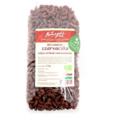 Bio tönköly szarvacska teljes őrlésű 250 g