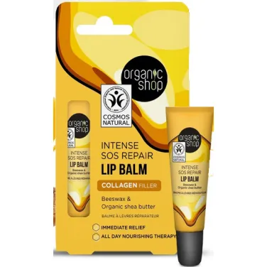 bio ajakbalzsam collagen filler méhviasszal és shea vajjal 10 ml