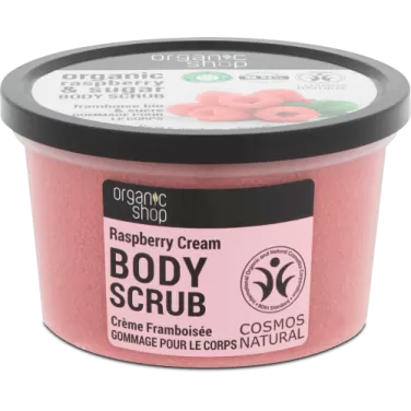 bőrradír bio málnával 250ml