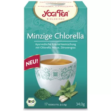 Bio tea mentás tea chlorella algával 17 db 34 g